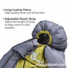 ODOLAND Portable Cold Weather 40F Sleeping Bag Best 3 Season Sleeping Bag w/ Compression Package